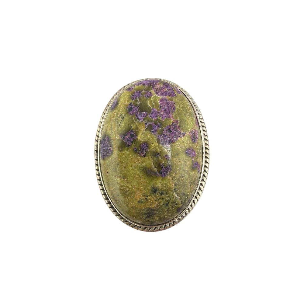 Atlantisite Stichtite in Serpentine 925 Sterling Silver Ring Size 6